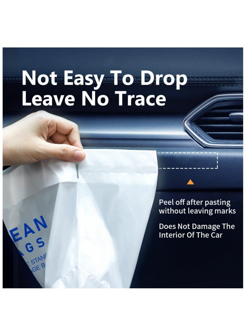 أكياس قمامة لاصقة للسيارة، عبوة من 20 كيسًا مانعة للتسرب، موزع أكياس قمامة للسيارة. - Image 3